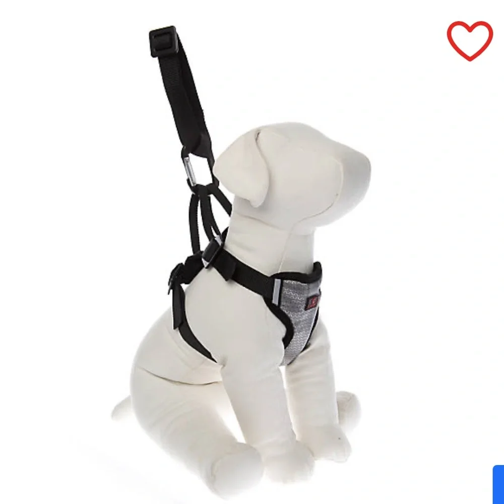 Top paw Black and Gray Harness Travel Harness with handles